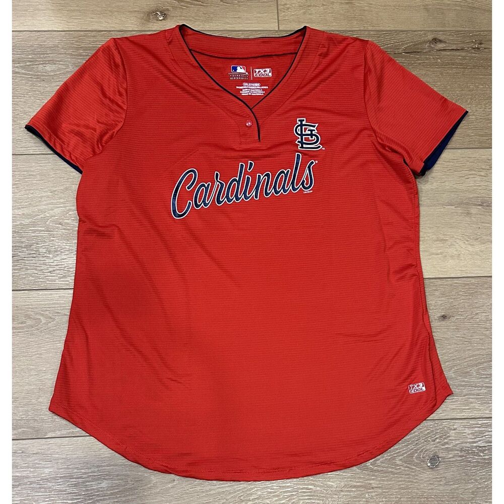 Women's St. Louis Cardinals Genuine Merchandise TX3 Jersey Type Shirt XXL EUC
